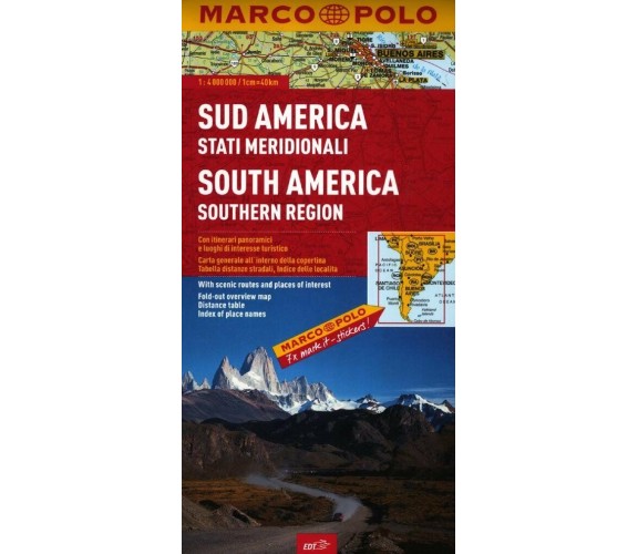 Sud America (stati meridionali) 1:4.000.000 EDT