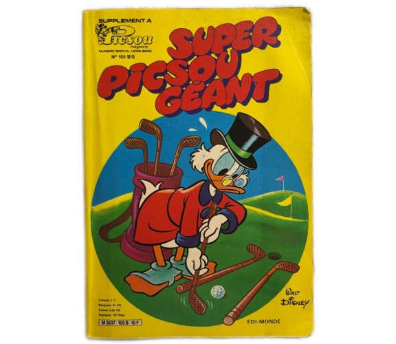 Super Picsou Géant n. 105-bis di Walt Disney,  1980,  Picsou Magazine