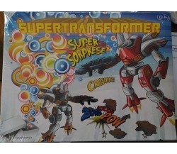 Supertransformer - Box gadget, libriccini, giocattoli, sorprese