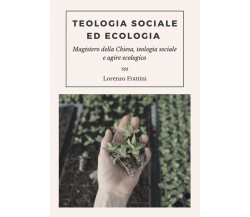 Teologia sociale ed ecologia. Magistero della Chiesa, teologia sociale e agire e