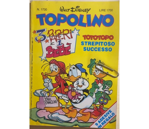 Topolino 1730 di Disney, 1989, Panini