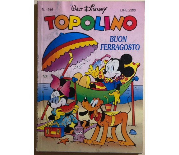 Topolino 1916 di Disney, 1992, Panini