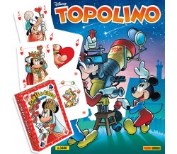 Topolino 3480 + Mazzo di Carte Rosso di Walt Disney,  2022,  Panini