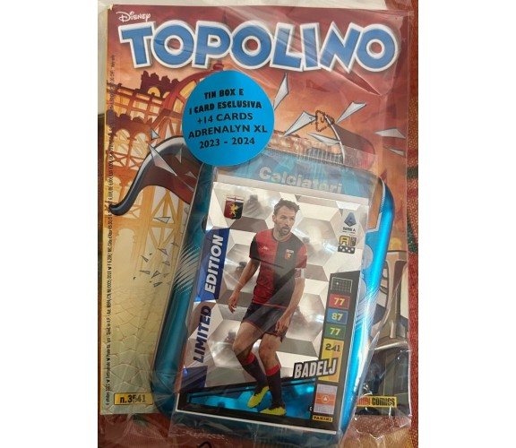 Topolino 3541 con Tin Box Cuore Pulsante e la card limited edition Badelj di Wa