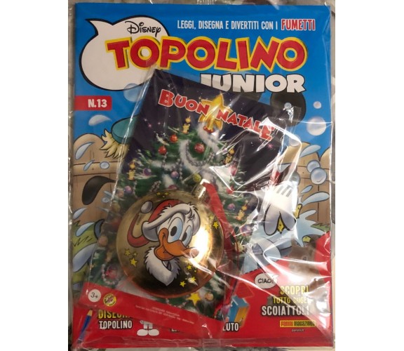 Topolino Junior n. 13+Palla di Natale Paperino di Walt Disney, 2022, Panini M