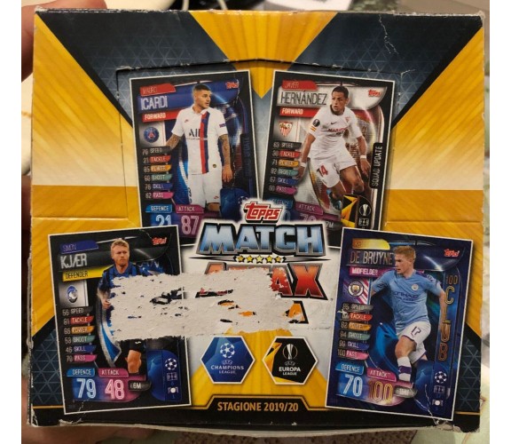 Topps Match Attax Trading Cards Extra Stagione 2019-20 Box 30 bustine di Aa.vv.,
