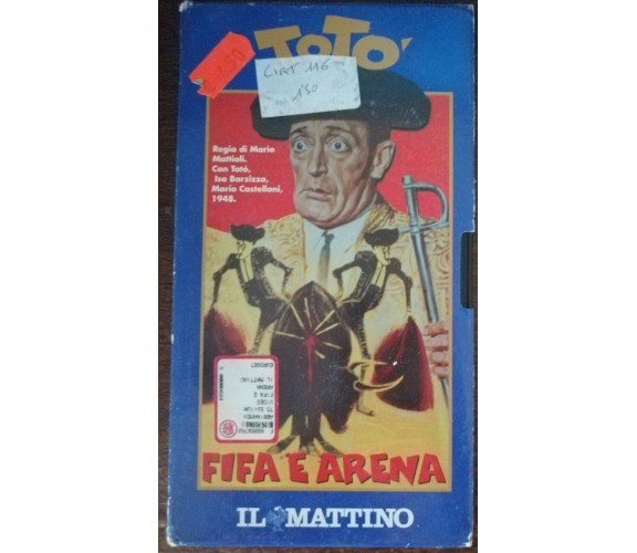 Totò fifa e arena - Il mattino, euroset,1948 - VHS - A