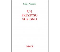 Un prezioso scrigno. Indice	 di Sergio Andreoli,  2015,  Youcanprint