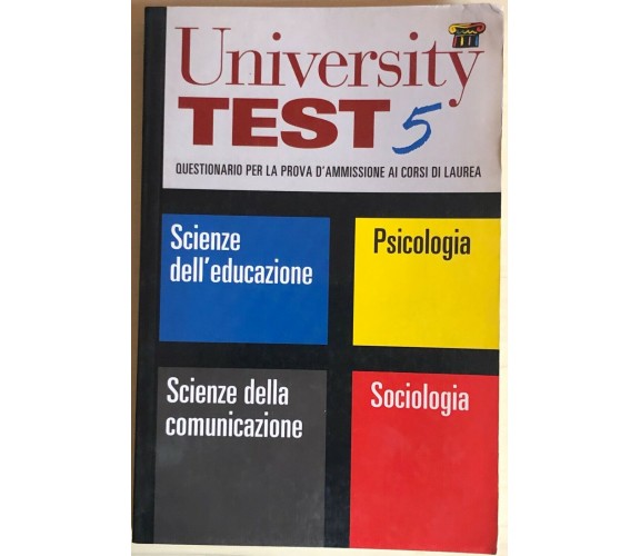 University test 5 di AA.VV., 1999, Raffaello Cortina Editore