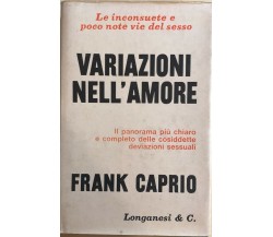 Variazioni nell’amore di Frank Caprio, 1955, Longanesi E C.