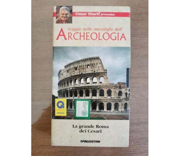 Viaggio nelle meraviglie dell' Archeologia - O. Sharif - DeAgostini -VHS-1993-AR