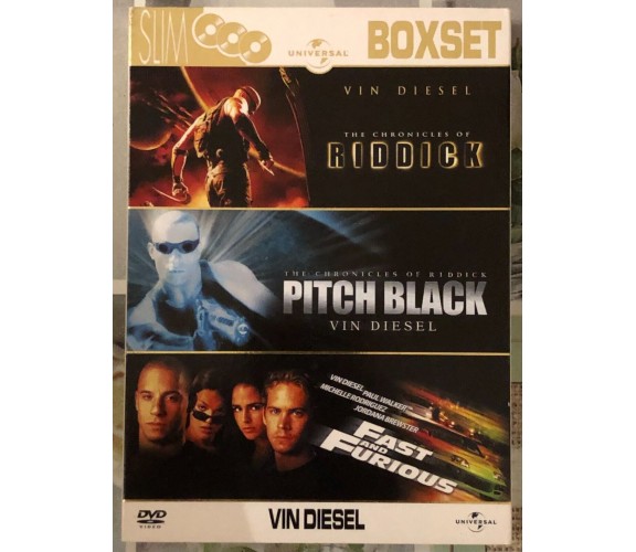 Vin Diesel Slim Boxset (Cofanetto 3 DVD) di Vin Diesel, Universal Pictures