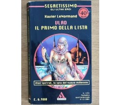 Vlad, il primo della lista - X. LeNormand - Mondadori - 2001 - AR