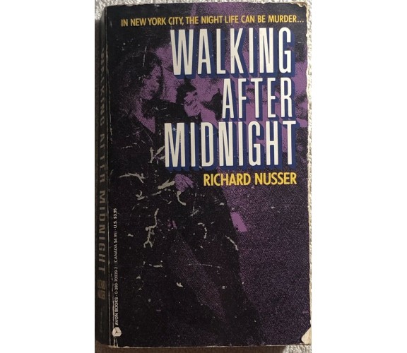 Walking After Midnight di Richard Nusser,  1990,  Avon Books