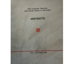 XXIV Congresso Nazionale della Società Italiana di Neurologia - Aa. Vv. - 1985