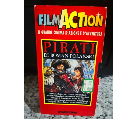 film action - Pirati di Roman Polanski - vhs- 1996 - DeAgostini -F